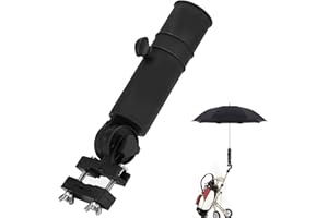 SH-RuiDu Golf Cart Umbrella Holder, Golf Trolley Umbrella Stand with 2 Adjustable Joints Golf Accessory for Golf Push Cart Fishing Beach Chair