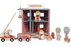 ESTACIÓN DE Bomberos Sistema DE Trenes' especificado no Puede Utilizarse ya Que entra en conflicto con el Valor 'Tiamo Little Dutch 4490 - Casa de Bomberos (Madera, con Accesorios, 23 x 17 x 15,5 cm)
