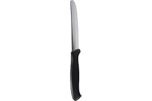 FISKARS Kaimano KTS031106N Italicus Coltelli da Tavolo, Nero, 6 unità
