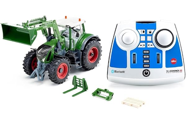 siku 6796 – Tracteur Bluetooth télécommandé Fendt 933 Vario, Vert, Métal/Plastique, 1:32, Contrôlable avec smartphone via application mobile, Télécommande Bluetooth et accessoires inclus