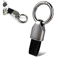 2er Set Leder Schlüsselanhänger Für Auto - Stylische Keyholder Aus Zinklegierung