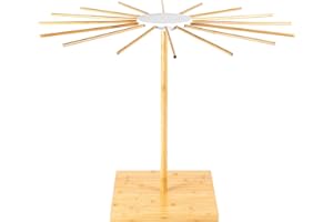 Hanseküche Nudeltrockner – FSC®-Zertifiziert – Hochwertiger Nudelständer aus Bambusholz – Pastatrockner XXL für 2 kg zum Trocknen von selbstgemachten Nudeln, Nudelständer