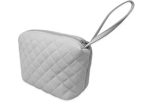 Duffi Baby Neceser de Bebé Polipiel. Cierre con Cremallera y Asa de Transporte. Tamaño reducido. Unisex. Colección Lux. Color Gris. 0556-11