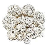 Material = Rattan / Farben: creme (gebleicht) + rot