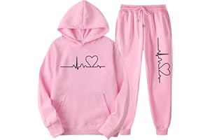 SURTTAN Tuta Sportiva Donna Curvy Solido Due Pezzi Jogging Sportiva Set Felpa Con Cappuccio Donna Taglie Forti E Pantaloni Autunno E Inverno Completo Sportivo Tuta Ginnastica Training Sportiva Casual