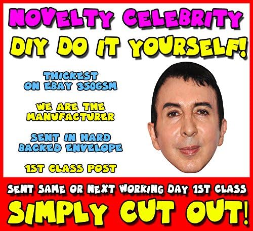 DIY - Do It Yourself Face Mask - Marc Almond Celebrity Face Mask