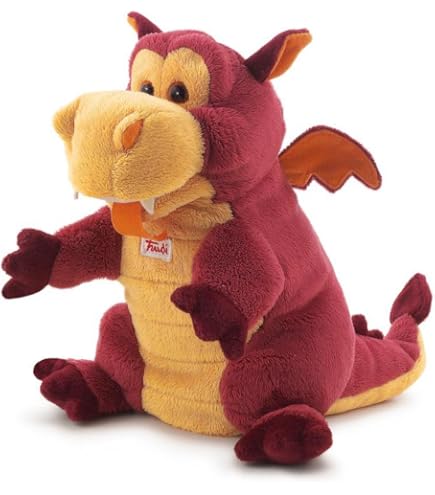 Trudi Marionnette Pégase Peluche 3D – Marionnette Douce Ailes Scintillantes Pour Enfants 18x27x19 Cm