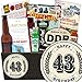 Produktbild 43 Zahl Klassik | Männerbox | Geschenk Set | 43 Zahl Klassik | INKL. Markenbuch | Männer Paket | Geschenke zum 43 ten Geburtstag | mit Kondomen, Pfeffi Likör, Bier und mehr