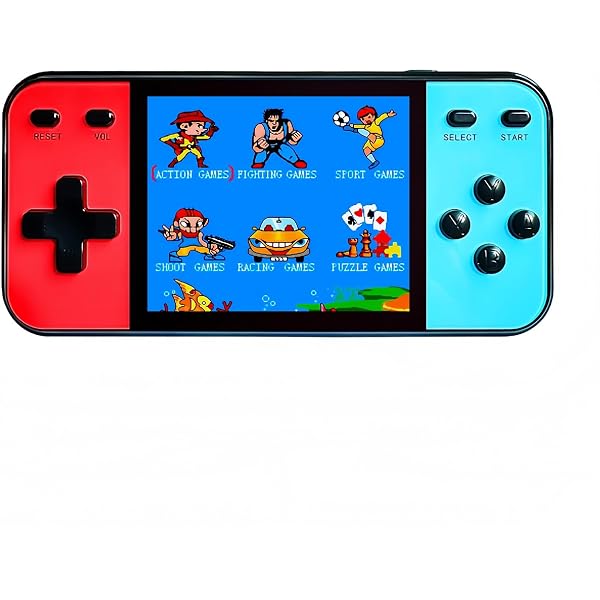 Console De Jeu Rétro Portable 3 Pouces – Manette Intégrée, Câble AV Pour TV, Batterie 1020 MAh, 6-7h D’autonomie