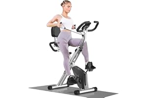Botifly Cyclette Pieghevole da Casa 4 in 1, Bicicletta magnetica pieghevole, Resistenza magnetica regolabile a 16 livelli, monitor LCD e sensore di frequenza cardiaca