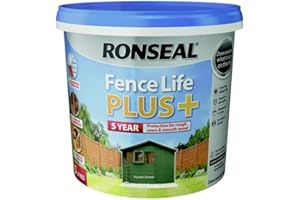 Ronseal RSLFLPPFG5L 5 Litre Fence Life Plus Paint - Forest Green
