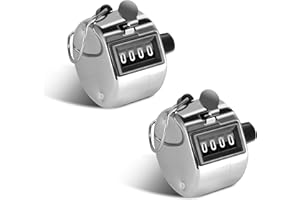 moinkerin Contador Manual de 4 Dígitos Contadores de Vueltas Contador Personas Digital para Personas Contador Golf Deporte Entrenador Escuela Buda