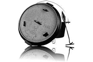 ‎GRILLSCHWEINE Grillschweine Dutch Oven 12QT (11,4 L ohne Füße) - BBQ Schmorofen - Gusseisen Feuertopf