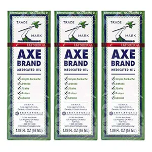 AXE BRAND MEDICATED OIL FOR PAIN RELIEF 3 bottles