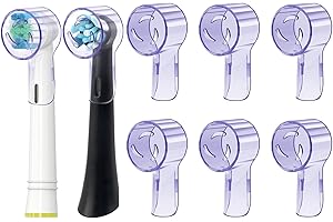 Kisstta Couvertures pour Têtes de Brosses à Dents pour Oral B IO Série - Protégez Vos têtes de Brosse à Dents - Idéal pour Les Voyages et Une Meilleure Santé Bucco-Dentaire (Violet)