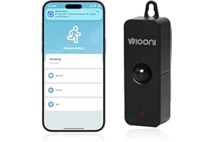 WIOONI Détecteur de mouvement Wi-Fi intérieur - Capteur de mouvement infrarouge PIR pour le système d'alarme domestique - Mini notification d'application gratuite - Compatible avec Smart Life et Tuya