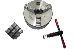 Myford Super 7 ML7 - Mandrino per tornio a 3 ganasce da 100 mm, con piastra di supporto piccola