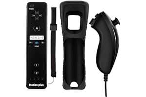 QUMOX 2en1 Remote MotionPlus Controller Remote + Nunchuk para Wii