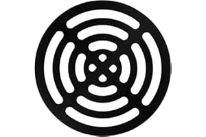 TSSS 2 PCS 175mm Round Drain Guard/Swirl Cover Drainage, Outside Grid Keep Drains Clear, Heavy Duty Metal Thickness 5.2mm