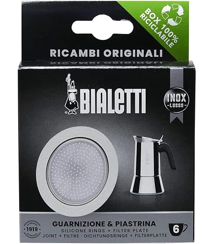 Set Ricambi Caffettiera 9 Tazze Set Ricambi Moka Espresso - Manico, Imbuto, Guarnizione E Filtro Per 9 Tazze Filtro Ricambio Moka 9 Tazze - 3