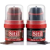 2'li Ayakkabı Boya Seti (Siyah + Kahverengi) - 50 ml Kendinden S&uuml;ngerli Cilalı Bakım Kremi