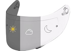 EVERALO Visera Casco Compatible con Agv K1 - K1s - K3sv - K5 - K5s - S4sv - Horizon - Skyline - Strada - Stealth sv - Compact - Numo - Pantalla Gt2 Pinlock Ready (Fotocromático)