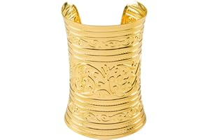 Boland 64464 - Bracelet trésor du Nil, bijou fantaisie en or pour costumes de carnaval, bracelet pour carnaval ou fête à thème