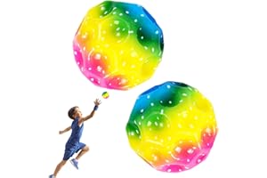 Jump Ball, 2 Stück Moon Ball, Planeten Hüpfbälle, Springstöcke Hüpfbälle, Super High Bouncing springende Bälle, Space Bouncy Balls, Space Ball Moon Ball, Bouncing Ball Toy, Bouncy Balls Party Gift
