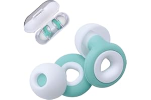 Kawakai® Tapones oidos ruido dormir,Tapones de oídos de Silicona con cancelacion suficiente para poder dormir mejor,descansar,Estudiar,Meditar e incluso pasear en días que quieres estar contigo mismo