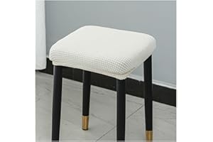 moismk Hocker Bezug Quadratisch Hockerbezug Stretch Schutzbezug Waschbar Pflegeleicht Stretch Stuhlbezug Stuhlhusse für Stuhl Barhocker(#15)