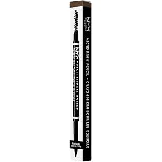 NYX Professional Makeup Eyebrow Pencil, Micro Brow Pencil, Double-Sided with Retractable Eyebrow Pencil and Brush, Vegan Form
