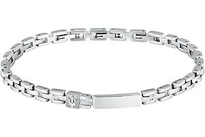 MASERATI Bracelet Homme Acier, Longueur 21,5 cm, Collection ICONIC - JM324AVD57