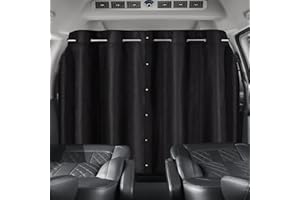 ZATOOTO Cortina Divisoria de Privacidad Coche, Camper Desmontables, para niños Viajar, Acampar, Dormir, Cortinillas Parasol Ventanas Laterales Coche Caravanas Accesorios 180x122 cm