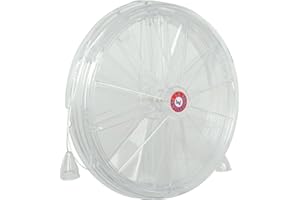 La Ventilazione AE200 Aérateur thermique pour fenêtre funicelles d'ouverture et de fermeture d'air, diamètre 210 mm, transparent simili verre