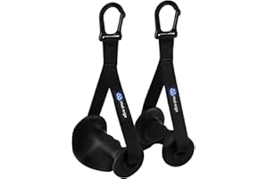 HXD-ERGO Poignée Ergonomique Musculation, Poignée de Tirage Musculation Accessoire pour Machine Smith Bande de Résistance et Élastique Fitness Machine à Câble et Poulie