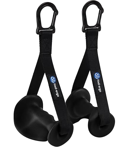 HXD-ERGO Dubbele D-handgreep, parallelle handgreep, voor klassieke roeioefeningen, biceps- en triceps-trekgrepen, voor de sportschool thuis (V- greep