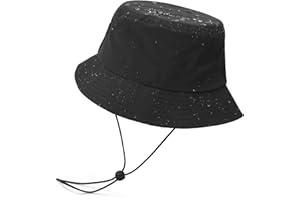 TAGVO Chapeaux de Seau Imperméable Femme Léger à Séchage Rapide Chapeau de Soleil de Pliables Chapeau de Pêcheur pour Femmes Hommes 56-64 cm