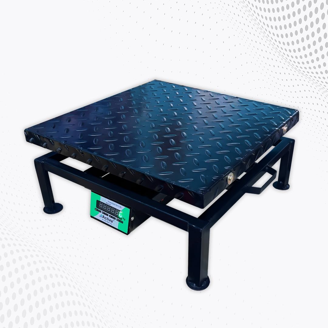 ACTIVA 200kg weight machine for shop|350x350mm platform size MILD STEEL|10gram accuracy Weighing Scale