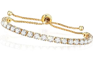 VNOX Anklets for Women Cubic Zirconia Link Anklet, Adjustable Size with Gift Packaging,Gifts for Her Women Ladies Girls Daughter Sister Mum