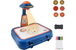 AolKee Proiettore di Disegno per Bambini, Proiettore per Disegnare Bambini, Regalo Bambina 3 anni, Disegno Bambini, Giochi Bambini per Bambini età 3+ (Blu)