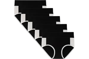 INNERSY Bielizna damska bawełna wysoka talia majtki kontrastujące kolory majtki talia 5 sztuk