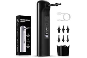 Ear Wax Removal Kit, HOTOIQ Ear Cleaner Electric Water Powered Ear Wax Removal, with 4 Cleaning Modes, 6 Disposable Tips, for Adult Kids Home Use Ear Wax Remover