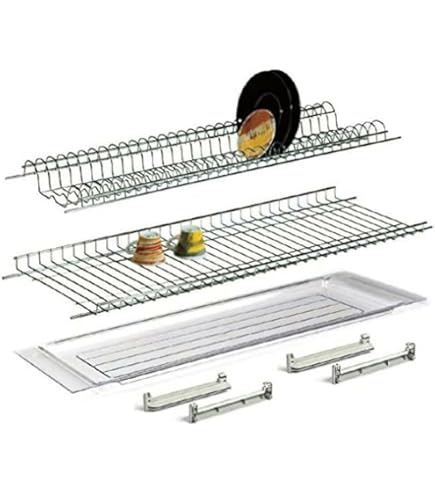 Colapiatti Ad Incasso In Acciaio Inox Con Telaio Regolabile - 86 Cm - Made In Italy - Foto 9