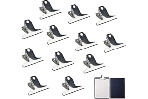 JRILUO 12 clip di chiusura in acciaio inox 75 x 48 x 32 mm, clip per cerniera in metallo, grandi sacchetti di chiusura, clip in metallo per imballaggi alimentari, cucina, ufficio