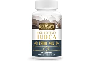 Rapsdayci Ultra Strength TUDCA (1200mg Per Serving), 60 Capsules - Tauroursodeoxycholic Acid, Liver Support Supplement, Enhances Proper Bile Production, Boosts Digestion and Immune System Support