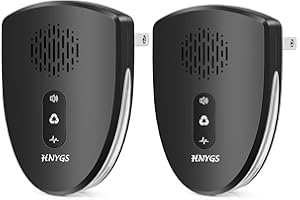 HNYGS-EU 3 Modalità Repellente Antizanzare Ultrasuoni, Per Topi per Insetti, Anti, Zanzare, Formiche, Ratti, Scarafaggi, Mosche, Sicuro per Umani e Animali Domestici, Controllo Parassiti Senza Chimici (Nero)
