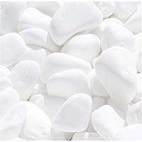 MGS SHOP Marmorkies Snow rein weiß schneeweiß Garten Kies wählbar (5/15mm)