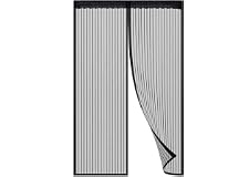 SKY-TOUCH Magnetic Fly Screen Door, Heavy-Duty Anti Mosquito Mesh No Gap,Super Quiet, No Drilling, Washable Mesh, Keep Fresh 