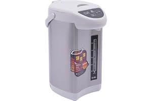 FROULALAND 750w Distributeur d'Eau Chaude Et Froide Chaudière à Eau Distributeur En Acier Inoxydable Debout Desktop Marmite à Vin Chaud En Inox Thermostat Réglage De La Température Pour l'École La Maison (Gris)