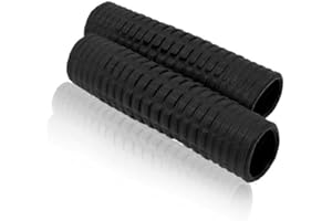 IBK S.T.S. Par de empuñaduras negras vintage marrón para manillar de bicicleta antideslizante